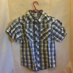 Boys button up flannel shirt.